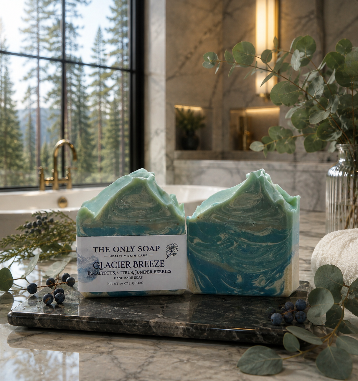 Glacier Breeze, Eucalyptus, Citrus, Juniper Berries